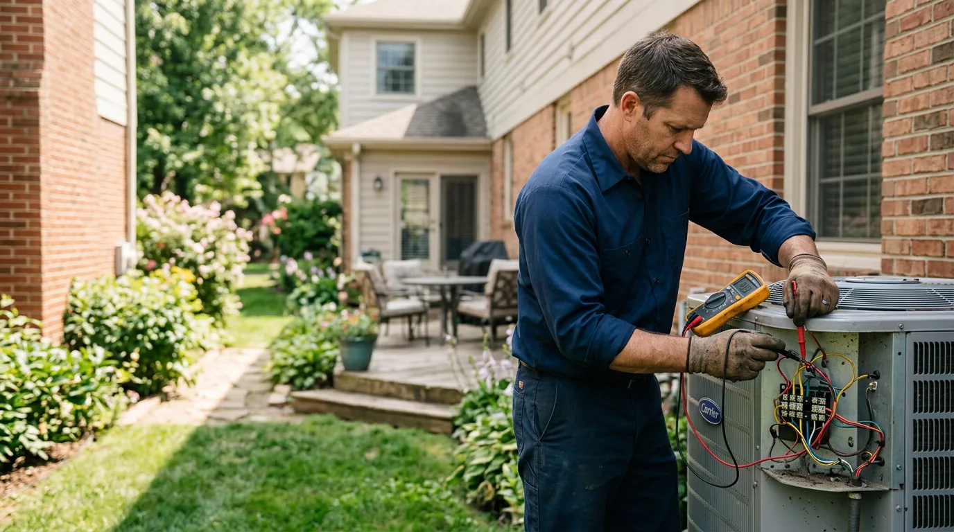 HVAC technician working near Mentone, TX
